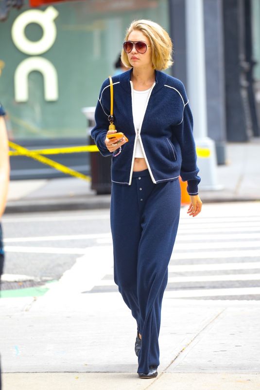 GIGI HADID Out and About in New York 09/24/2024