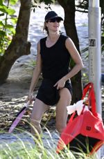 GISELE BUNDCHEN at a Game of Beach Tennis in Miami 09/04/2024
