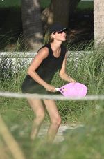 GISELE BUNDCHEN at a Game of Beach Tennis in Miami 09/04/2024