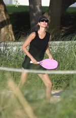 GISELE BUNDCHEN at a Game of Beach Tennis in Miami 09/04/2024