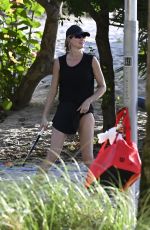 GISELE BUNDCHEN at a Game of Beach Tennis in Miami 09/04/2024