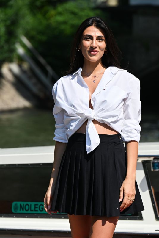GIULIA SALEMI Arrives at Hotel Excelsior at 81st Venice International Film Festival 08/31/2024