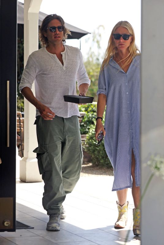 GWYNETH PALTROW and Brad Falchuck Out for Lunch in Santa Barbara 09/01/2024
