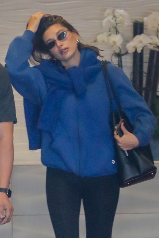 HAILEY BIEBER Heading to a Spa in Beverly Hills 09/12/2024