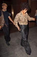 HALLE BERRY Arrives at Regal Movie Theatre in Times Square in New York 09/17/2024