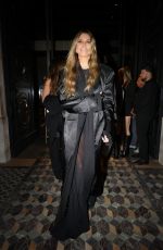HEIDI KLUM and Tom Kaulitz Arrives at Vetements Party at Costes in Paris 09/27/2024