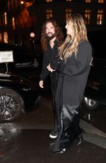HEIDI KLUM and Tom Kaulitz Out for Dinner in Paris 09/26/2024