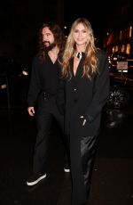 HEIDI KLUM and Tom Kaulitz Out for Dinner in Paris 09/26/2024