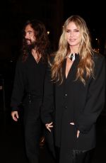 HEIDI KLUM and Tom Kaulitz Out for Dinner in Paris 09/26/2024