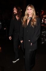 HEIDI KLUM and Tom Kaulitz Out for Dinner in Paris 09/26/2024