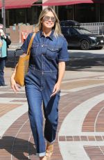 HEIDI KLUM in Denim OverLlas Arrives at America