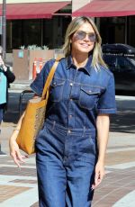 HEIDI KLUM in Denim OverLlas Arrives at America