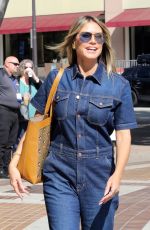 HEIDI KLUM in Denim OverLlas Arrives at America