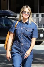 HEIDI KLUM in Denim OverLlas Arrives at America