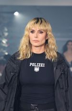 HEIDI KLUM Walks Vetements Runway Show at Paris Fashion Week 09/27/2024