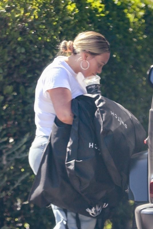 HILARY DUFF Out Shopping at Beverly Glen Mall in Los Angeles 09/04/2024