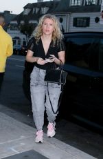 HOLLY JETER Out for Dinner at The Bird Streets Club in West Hollywood 09/23/2024