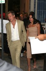 INES DE RAMON and Brad Pitt Leaves Wolfs Premiere Afterparty in Los Angeles 09/18/2024