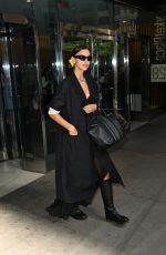 IRINA SHAYK Arrives at Carolina Herrera Spring 2024 Fashion Show at New York Fashion Week 09/09/2024