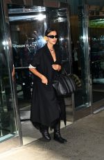 IRINA SHAYK Arrives at Carolina Herrera Spring 2024 Fashion Show at New York Fashion Week 09/09/2024