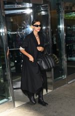 IRINA SHAYK Arrives at Carolina Herrera Spring 2024 Fashion Show at New York Fashion Week 09/09/2024