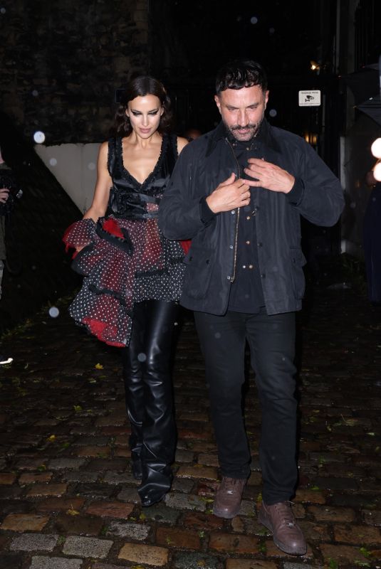 IRINA SHAYK Leaves Rosalia