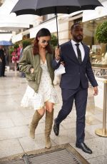 IRINA SHAYK Leaves Schiaparelli Fitting in Paris 09/25/2024