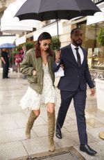 IRINA SHAYK Leaves Schiaparelli Fitting in Paris 09/25/2024