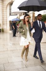 IRINA SHAYK Leaves Schiaparelli Fitting in Paris 09/25/2024