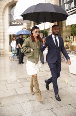 IRINA SHAYK Leaves Schiaparelli Fitting in Paris 09/25/2024