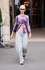 IRIS LAW Leaves Her Hotel at Fashion Week in Paris 09/24/2024