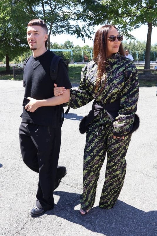 JADE THIRLWALL Arrives at Off-White Show at New York Fashion Week 09/08/2024