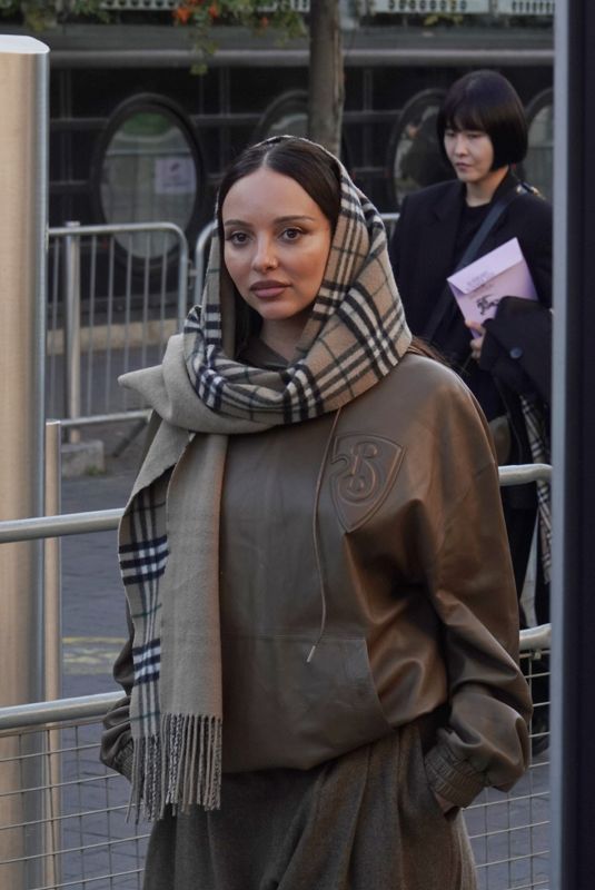 JADE THIRLWALL Leaves Burberry Fashion Show in London 09/16/2024