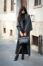JAMEELA JAMIL Arrives at Max Mara Show at Milan Fashion Week 09/19/2024