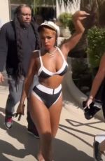 JANELLE MONAE in Bikini Leaves Ayu Dayclub Pool Party in Las Vegas 08/31/2024