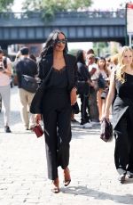JASMINE TOOKES Arrives at Brandon Maxwell Fashion Show in New York 09/06/2024
