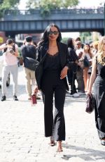 JASMINE TOOKES Arrives at Brandon Maxwell Fashion Show in New York 09/06/2024