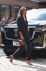 JASMINE TOOKES Arrives at Brandon Maxwell Fashion Show in New York 09/06/2024