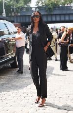 JASMINE TOOKES Arrives at Brandon Maxwell Fashion Show in New York 09/06/2024