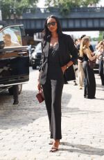 JASMINE TOOKES Arrives at Brandon Maxwell Fashion Show in New York 09/06/2024