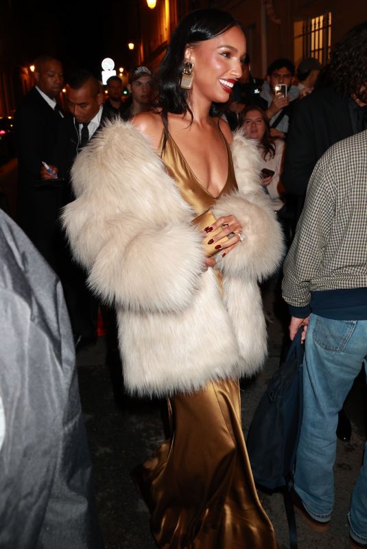 JASMINE TOOKES Arrives at YSL Fashion Show After-party in Paris 09/24/2024