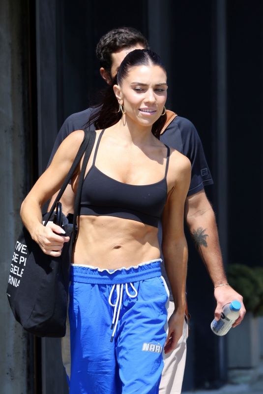 JENNA JOHNSON Arrives at Dancing With The Stars Practice in Los Angeles 09/14/2024