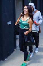 JENNA JOHNSON Arrives at Dancing With The Stars Rehearsal in Los Angeles 09/18/2024