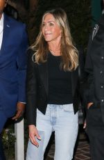 JENNIFER ANISTON at a Double Date with Will Speck and Friends in West Hollywood 09/28/2024
