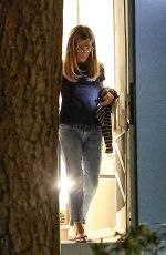JENNIFER ANISTON Leaves Her Trailer After Filming The Morning Show in Los Angeles 09/25/2024