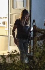 JENNIFER ANISTON Leaves Her Trailer After Filming The Morning Show in Los Angeles 09/25/2024