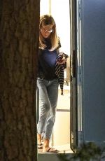 JENNIFER ANISTON Leaves Her Trailer After Filming The Morning Show in Los Angeles 09/25/2024