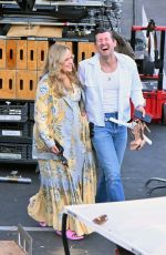 JENNIFER COOLIDGE Rides a Golf Cart to Set for a New Discover Card Commercial 09/04/2024