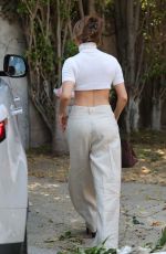 JENNIFER LOPEZ Arrivs at a Hair Salon and Linda Perry