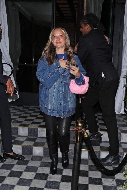 JENNIFER MEYER Leaves Bird Streets Club in West Hollywood 09/21/2024